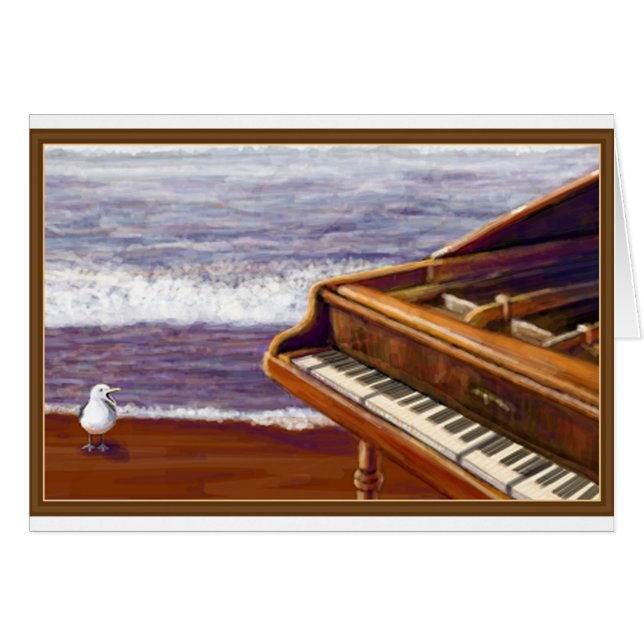 Piano on a Beach (Front Horizontal)