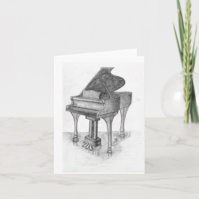 Piano on Stage Card (Front)