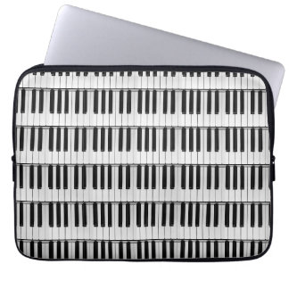 Piano pattern laptop sleeve