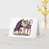 pIaNo pEnGuInS Card (Yellow Flower)