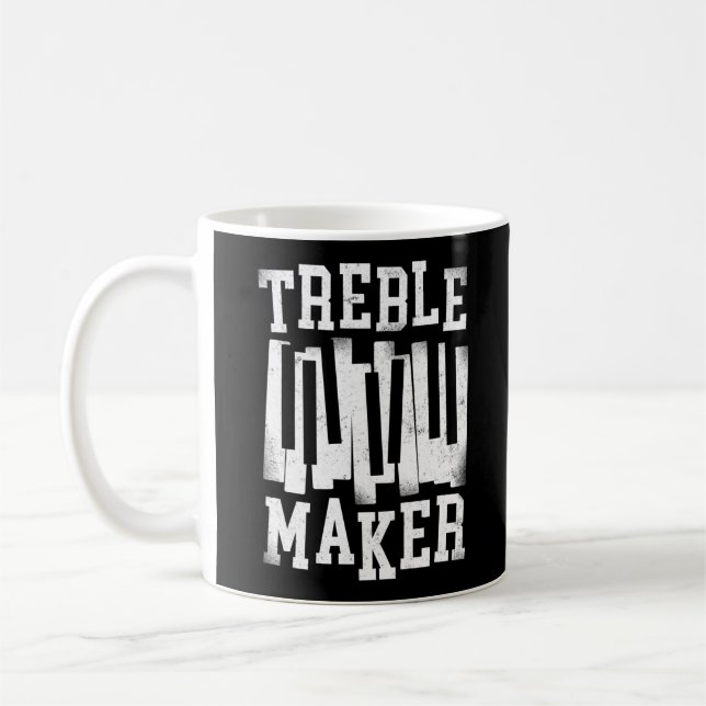 Piano Pianist Treble Maker Keyboard Coffee Mug (Left)