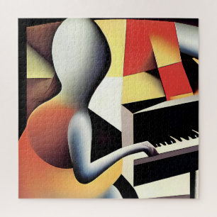 Piano Player - Airbrush Art Jigsaw Puzzle