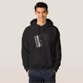 Piano Player Flying Music Notes Bird Pianist Hoodie (Front Full)