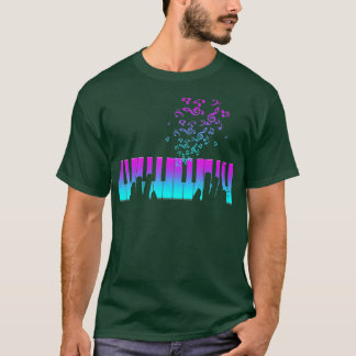 Piano player gift hands piano keyboard musician  T-Shirt