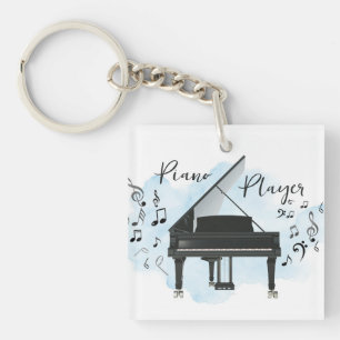 Piano Player Musician Keychain