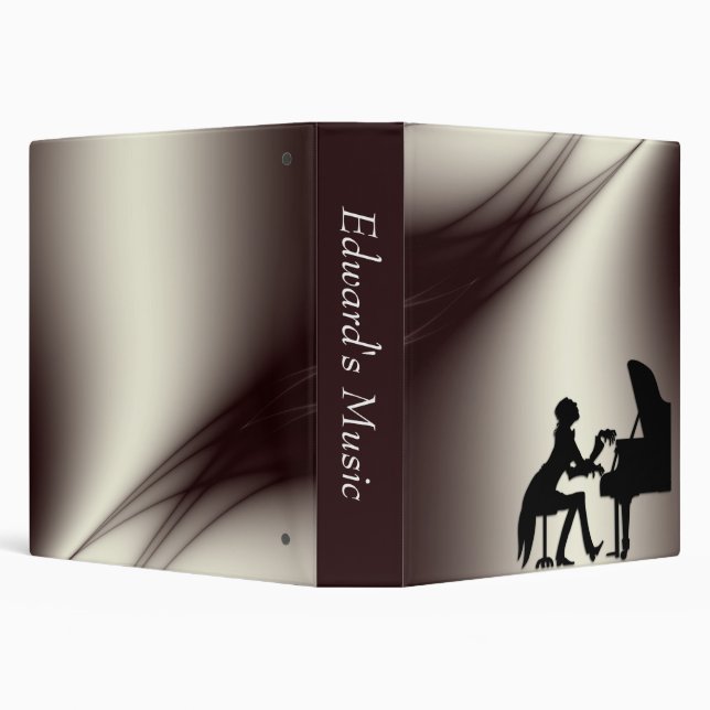 Piano Player Personal Music Classeur (Arrière-plan)