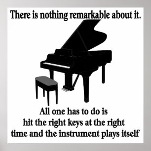 Piano Player Poster Pianiste