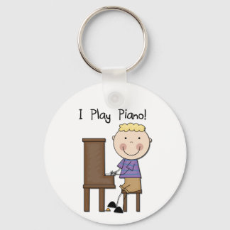 Piano Player Tshirts and Gifts Keychain
