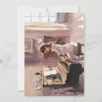 Piano Practice In Watercolors
