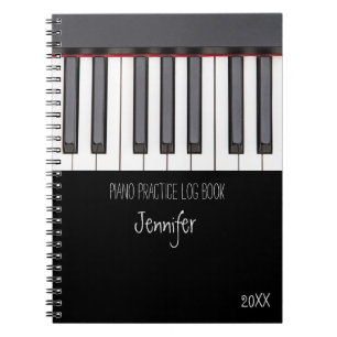 Piano Practice Log Book