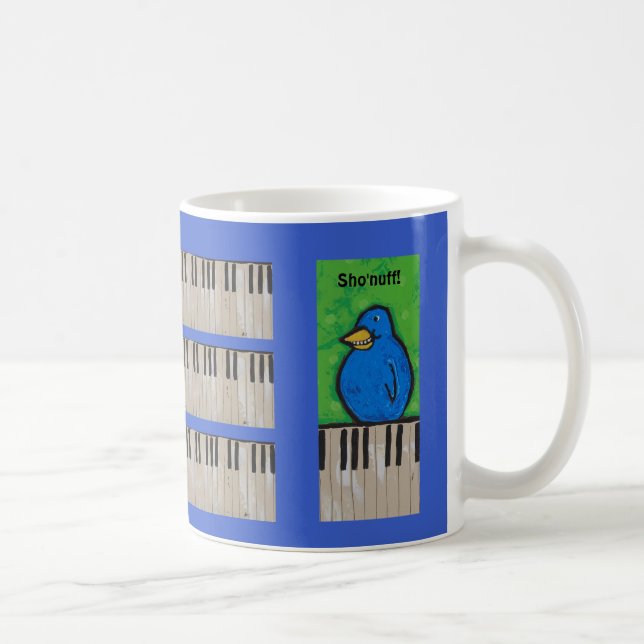 Piano practicing funny mug (Right)
