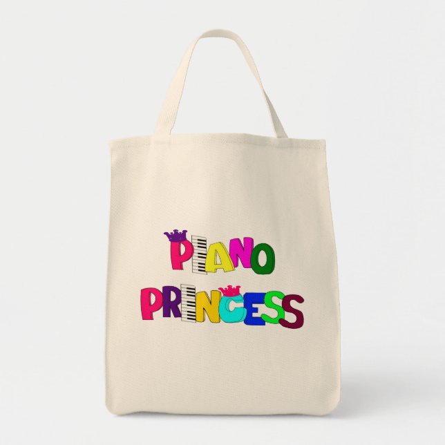 Piano Princess Tote Bag (Front)