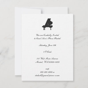 Piano Recital Invitation