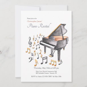 Piano Recital Invitation