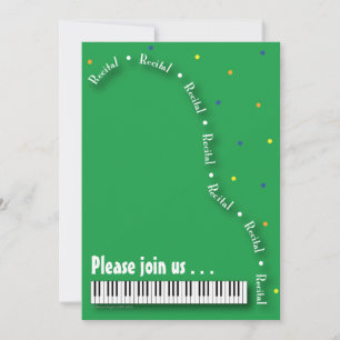 Piano Recital Invitation