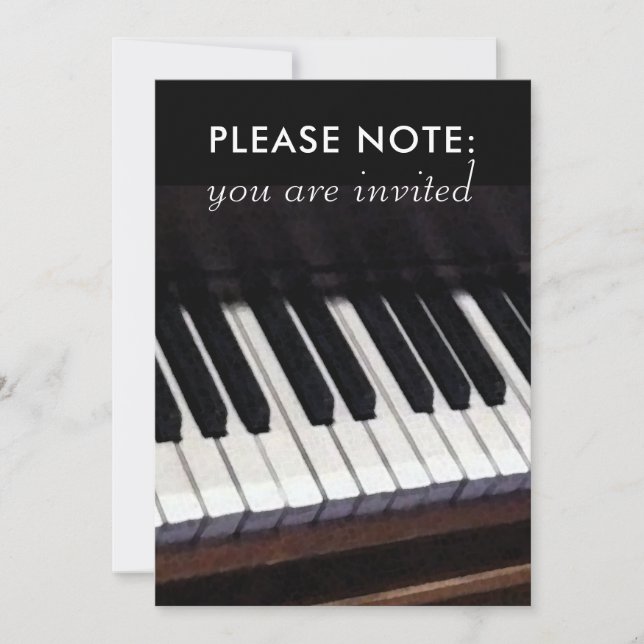 Piano Recital Invitations (Front)