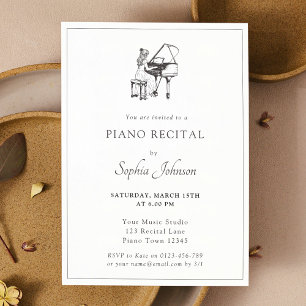 Piano Recital Music Concert Invitation