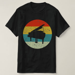 piano retro vintage  silhouette 70s T-Shirt