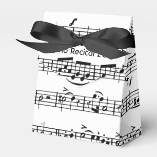 Piano Sheet Music for Recital Favor Box