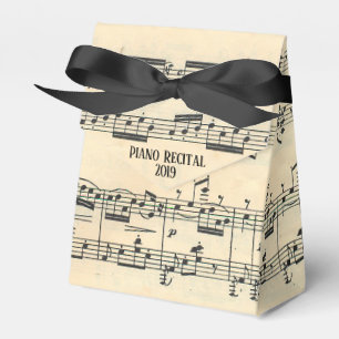 Piano Sheet music for recital Favor Box