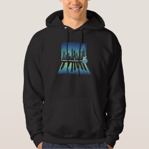 Piano Skyline Electric Guitar Skyline Shadow Keybo Hoodie