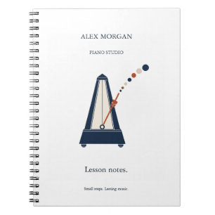 Piano Teacher Metronome Small Steps Notebook