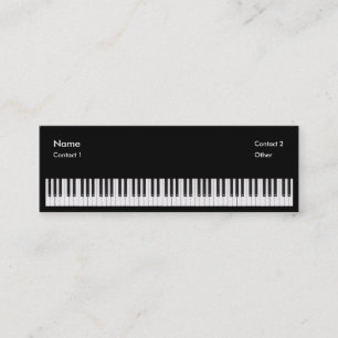 Piano Teacher Mini Business Card