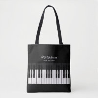 Piano Teacher/Player Custom Name & Text Musician's