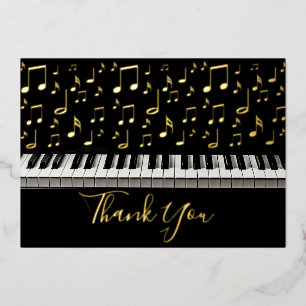 piano thank you card