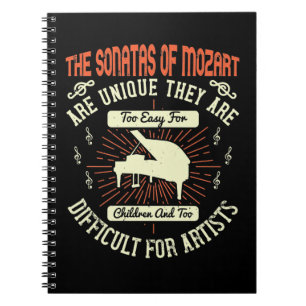 Piano - The Sonatas Of Mozart Notebook