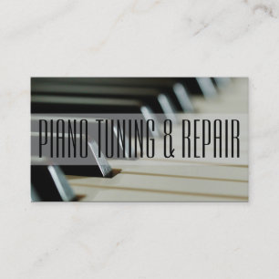 Piano Tuning & Repair Music Instructor Business Business Card