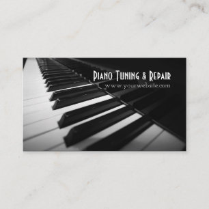 Piano Tuning & Repair Music Instructor Business Business Card