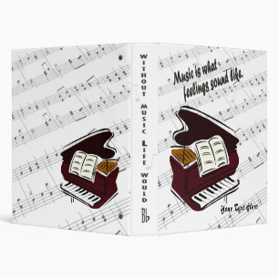 Piano Version – Music Is What Feelings Sound Lik Binder