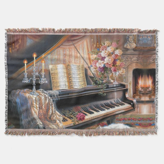 Piano vintage Accueil Lancer la couverture (Créateur téléchargé)