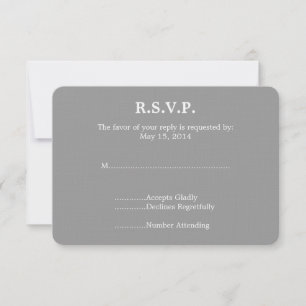 Piano Wedding RSVP Card