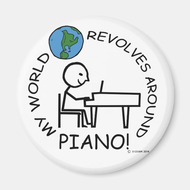 Piano - World Revolves Around Magnet (Front)