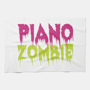 Piano Zombie Kitchen Towel