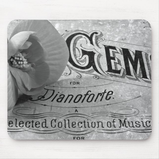 Pianoforte Gems And Begonia Mousepad (Front)