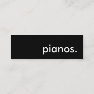 pianos. mini business card