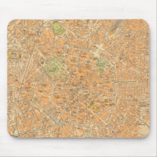 Pianta di Milano - Map of Milan, Italy Mouse Pad