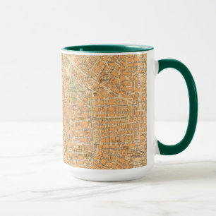 Pianta di Milano - Map of Milan, Italy Mug