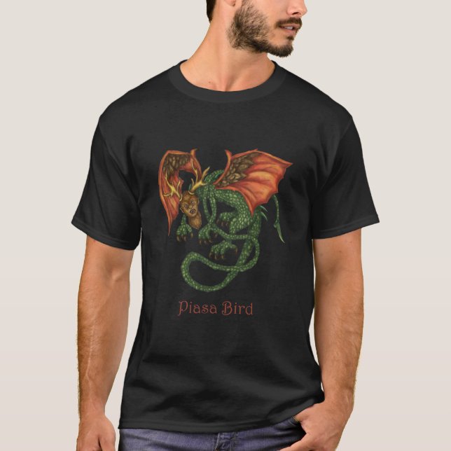 Piasa Bird Dark Shirt (Front)