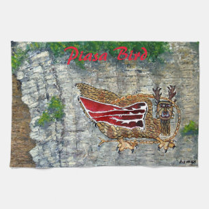 Piasa Bird Illinois Native American Legend Kitchen Towel