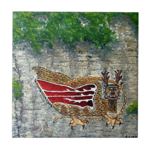 Piasa Bird Illinois Native American Legend Tile