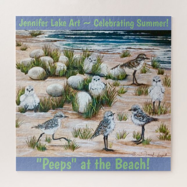 Piaulements au puzzle de plage (Horizontal)