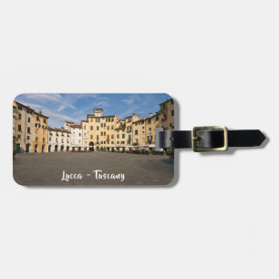 Piazza Anfiteatro square in Lucca - Tuscany, Italy Luggage Tag