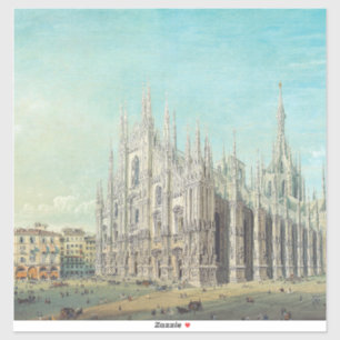 Piazza del Duomo in Milan by Carlo Bossoli