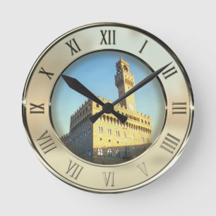 Piazza della Signoria, Florence, Italy Round Clock