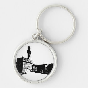 Piazza della Signoria in Florence, Central Italy Keychain