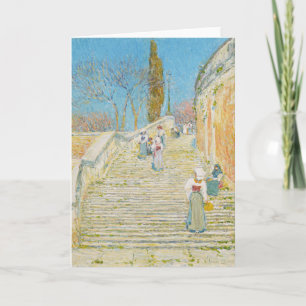 Piazza di Spagna, Rome   Childe Hassam Card